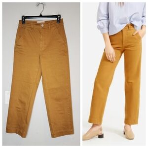 Everlane Cropped Straight Mustard Jeans Women's Size 2